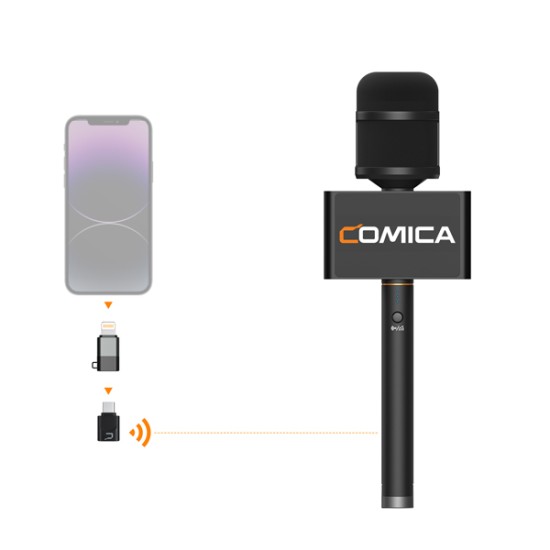 COMICA Revo S Wireless Reporter Microphone for Smartphone